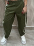 Pantalone Verde Militare con Strisce