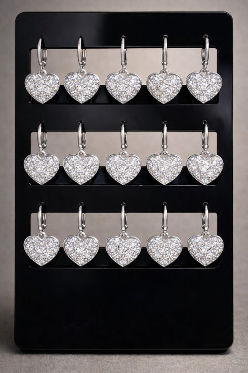 Orecchini Cuore Silver