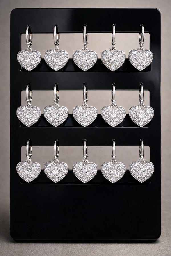 Orecchini Cuore Silver