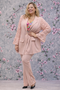 Tailleur Curvy con Inserti in Pizzo