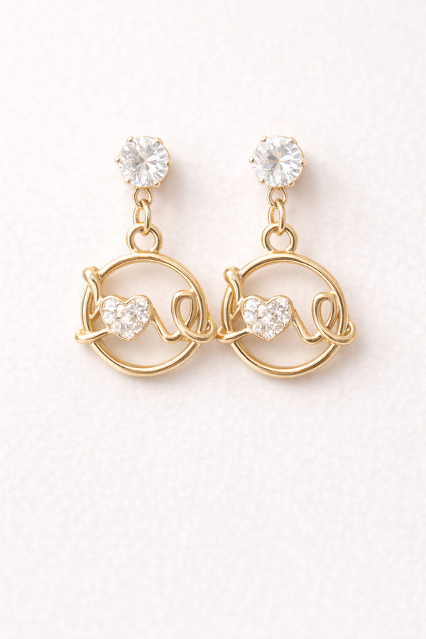 Orecchini Love Oro con Cuore Luminoso